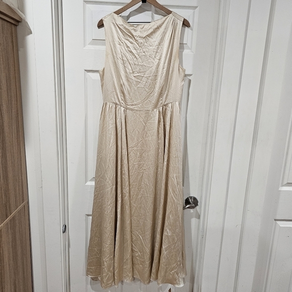 Reformation Blu Silk Dress - Picture 2 of 8